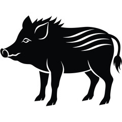 wild boar vector animal