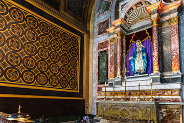 Interior of the Metropolitan Cathedral of Belem also called Se Catedral at Belem, Brazil
