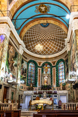 Obraz premium Interior view of the Church of Saint Sebastian in the historic center of Manaus, Amazonas, Brazil