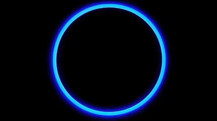 Obraz premium Glowing neon circle shape graphic design