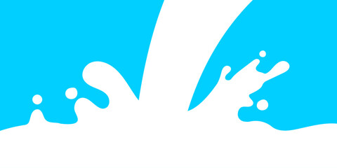 pouring milk, milk splash, pour milk for banner background, waves simple shape, milk splashes for advertising dairy products