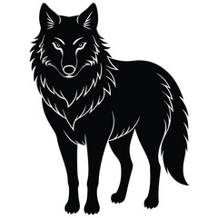wolf vector animal and grific ai