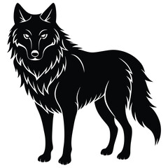 wolf vector animal and grific ai