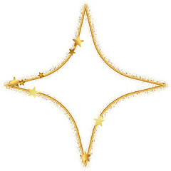 Fototapeta premium 4-point Gold Star