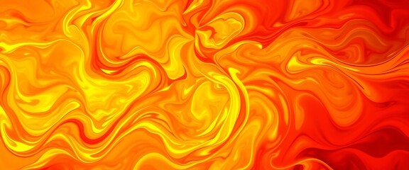 Abstract swirling fiery shapes, vibrant orange, red, and yellow hues, dynamic energy,  fiery,  abstract art