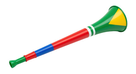 Isolated Plastic Vuvuzela Horn