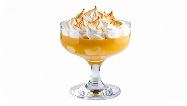 Fresh Peruvian Dessert Suspiro A La Limena