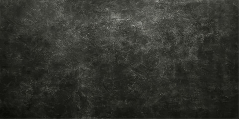 Dark vintage grunge wall texture with a black aged concrete surface background