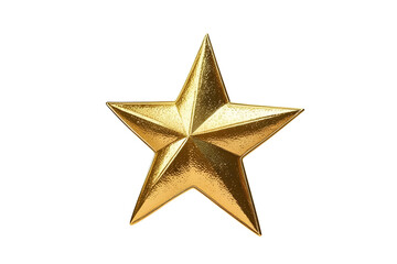 Obraz premium Golden Shining Star Isolated on Transparent Background - 1