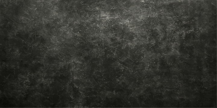 Dark vintage grunge wall texture with a black aged concrete surface background