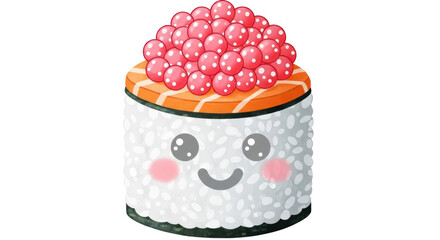 Isolated Kawaii Sushi
