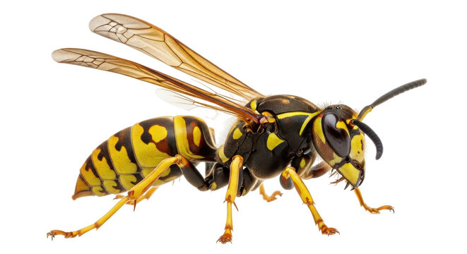 Isolated European Paper Wasp - Powered by Adobe