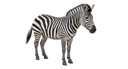 Fotobehang Zebra Isolated Zebra  © Trym