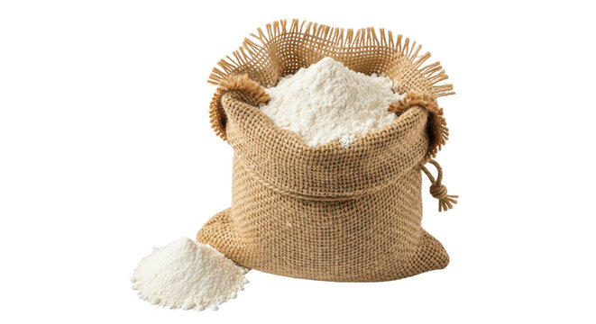 Isolated bag of flour