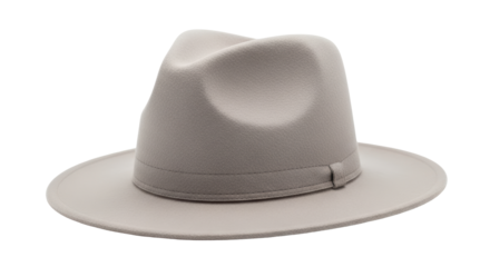 Isolated gray fedora hat