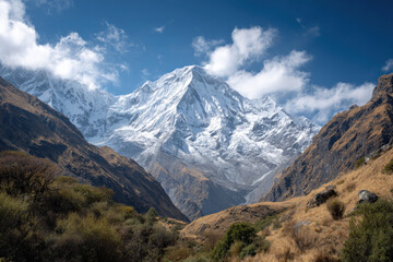 Fototapeta premium explore breathtaking adventure potential of world top mountains inviting thrillseekers to experience nature