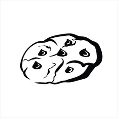 Lineart Cookies Vector Illustration Minimalist Lineart Style