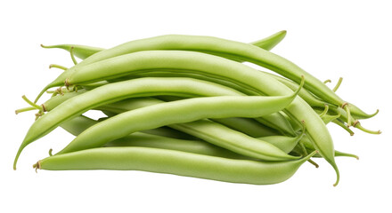 Isolated Green Beans Pile