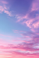 stunning display of sky color gradients featuring delicate shades of soft pink rich violet and bright blue