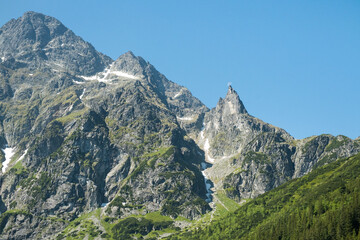 Tatra National Park. A mountain called Mnich.
