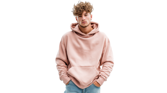 Minimalist urban fashion man, pastel tones, flat lay digital style, PNG cutout