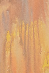 ORANGE STAINING CANVAS PAINTING NO.3