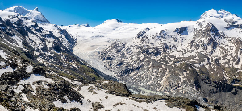 Glacier near Fluhalp, switzerland