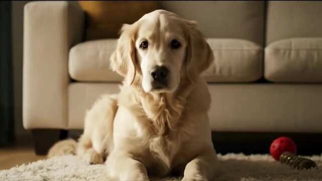 A puppy growing into a dog in time lapse, pet life journey theme