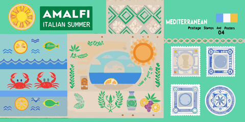 set of easter stamps