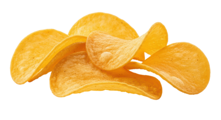 Isolated potato chips