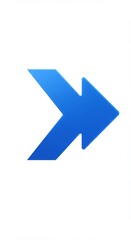 A bold blue arrow pointing to the right, symbolizing forward movement and progress.