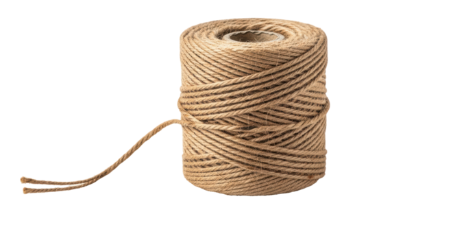 Isolated Spool of Jute Twine