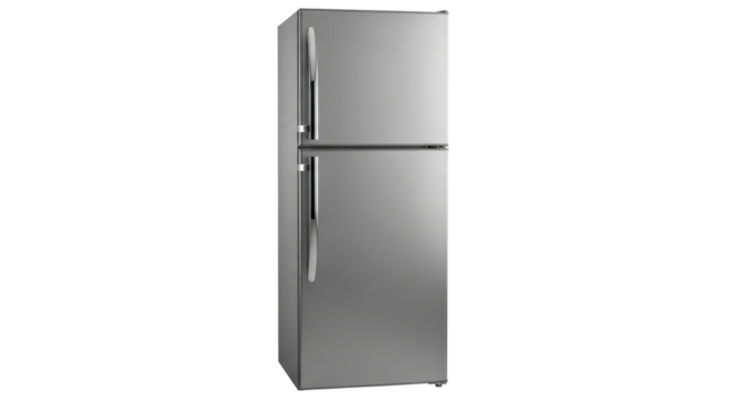 Isolated Stainless Steel Refrigerator
