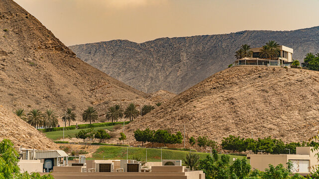 beautiful view of wadi darbat in salalah, oman