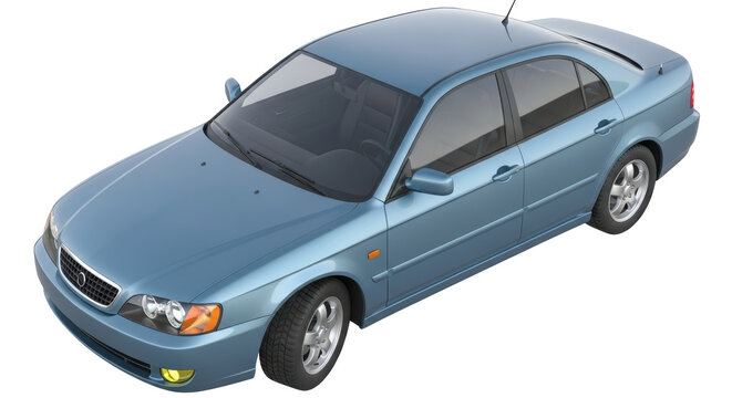 Isolated Sedan Car - Powered by Adobe