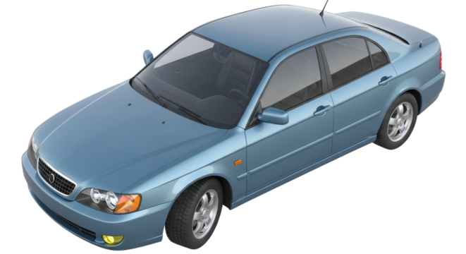 Isolated Sedan Car