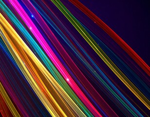 Vibrant diagonal lines of light
