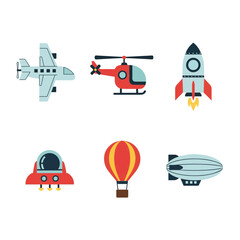 Geometric Airplane Icon – Minimalist Flat Vector Design