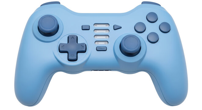 Isolated Blue Game Controller