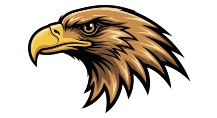 Isolated Eagle Head Cartoon
