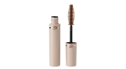 Isolated Mascara Tube and Brush