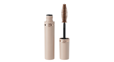 Isolated Mascara Tube and Brush