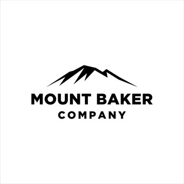 Mount Baker logo with a modern simple style design
