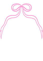 light pink ribbon bow fit for coquette shabby chic theme decora invitation for dinner lunch event and any occassion