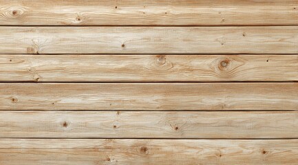 Fototapeta premium Light beige wooden planks arranged in horizontal rows