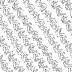 The rounded lines form separate clusters, which in turn create a pattern.