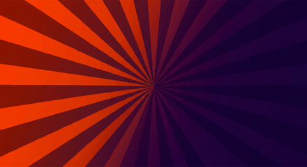 Abstract graphic design with radiating lines of orange and purple.