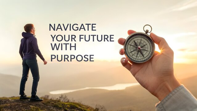 Navigate Your Future With Purpose in Nature and Adventure Setting