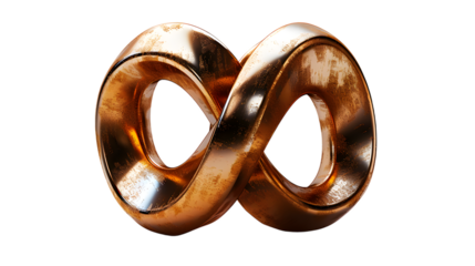 3D Photorealistic Share Icon Metallic Gold with Shiny Finish