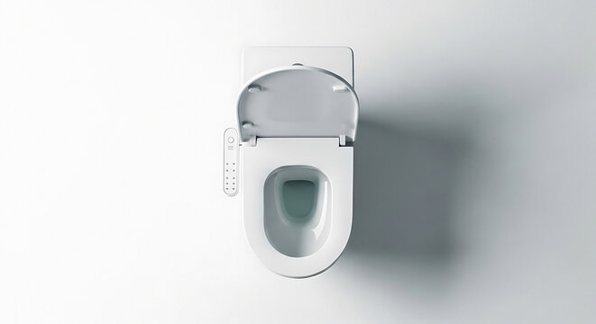 Modern wall mounted bidet toilet seat with integrated water spray for enhanced hygiene and comfort